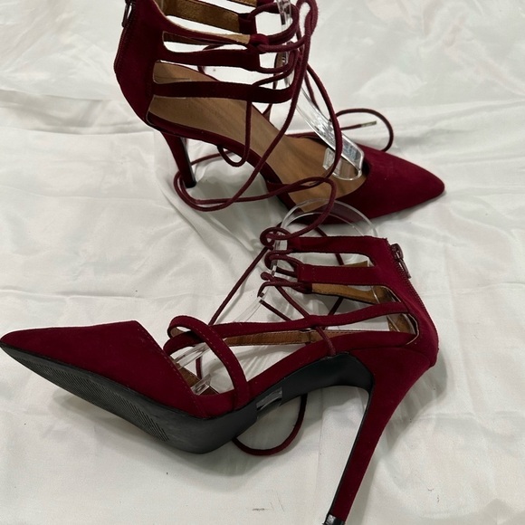 💙3/$20 Women’s maroon, high heels, gladiator style size 8 - Picture 8 of 10